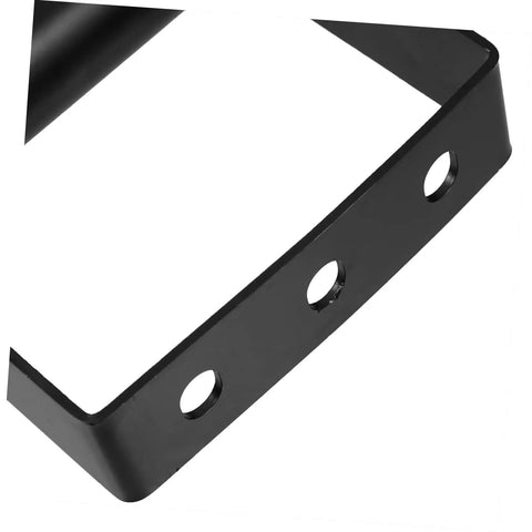 Steel mounting bracket for Heavy Duty Spring Loaded Gate Caster Wheels with adjustable track holes for precise installation.