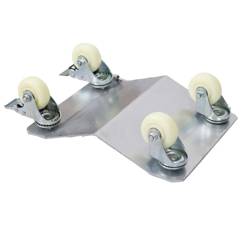 Heavy Duty 4 Tire Wheel Dollies Boasting A Badass 6000 Pound Capacity Built From Tough Powder Coated Steel Featuring Smooth Rolling Casters detail view of casters