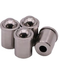 Premium 304 Stainless Steel Spring Ball Plunger Built Tough For Zero Slip Positioning And Dead Solid Locking With Internal Adjustment Design For Shop Tools And Car Customizing Projects D12 X L16, four plunger pieces.