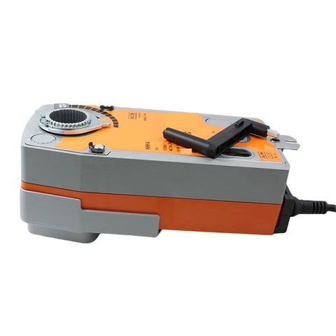 Top Shelf Ventilation Rotary Actuator Featuring Heavy Duty 10 Nm Torque Motor And Dead On 75 Second Cycle For Slick Airflow Control In Modern Duct Systems With Zero Hassle Or Breakdowns, side view showing the compact design.