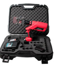 Battery Powered Hydraulic Cable Cutter 60KN Heavy-Duty Wire Cutting Tool in carrying case with charger and accessories