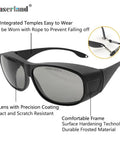 Top Shelf CO2 Laser Safety Glasses Built Road Ready For The Shop Floor Shielding Peepers At 10600 NM With OD4 Coverage And CE Approval showing integrated temples and PC lens.