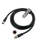 Rugged M12 A Code Three Pin Male To Female Cable Fifteen Meter High Flex Sensor Actuator Wire for PLC and IO Systems with IP67 connectors.