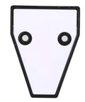 Ycauty T Level Bubble Spirit Level with Installation Hole Measuring (Black) back view showing two installation holes.