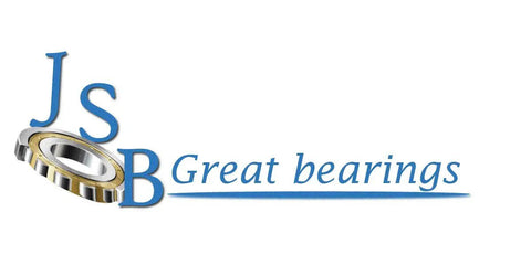 JSB Great bearings logo featuring a bearing graphic, representing quality and durability in bearing solutions.