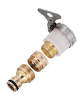 5 Pack Hose Barb Connector Brass Water Pipe Fittings For Garden Hose And Faucet Adapters Universal 15Mm To 23Mm Thread Converter
