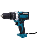 Heavy Duty No Sweat Workhorse 21V Cordless Drill Driver With Battery And Charger For Wood Drilling Screwdriving And Home Repair Jobs That Handles Any Diy Project Quickly, side view showing keyless chuck.