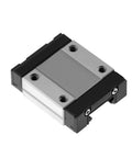Super Smooth High Precision Linear Guide Rail Kit Featuring 400 Mgn12h Blocks For Super Accurate Motion Control And Zero Friction Performance With Easy Install Setup And Low Maintenance Design That Will Keep Your Machines Running Like A Dream No. MGN12H linear guide block on aluminum rail, black caps