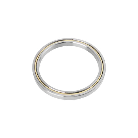 Precision Thin Section Roller Bearing Replacement For KD045XP0 CSXD045 RD045XP0 SD045XP0 showing smooth silver surface and yellow accent.
