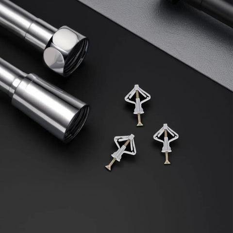 50 Pack Drywall Butterfly Anchors Kit With Heavy Duty Steel And Plastic For Extra Holding Power In Hollow Walls Hang Pictures Securely