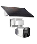 4G LTE Solar Security Camera Wireless Outdoor With Built In SIM Card IP65 Rated 360 Degree Live View Two Way Audio No WiFi Required