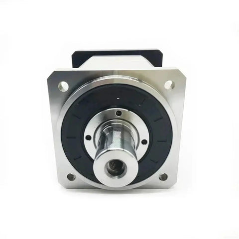 Beefed Up Helical Planetary Gearbox Motor Reducer For Nema 42 And 52 Stepper Motors smooth finish with an output shaft for automation uses.