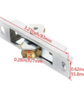 Solid Build Dual Wheel Sliding Door And Window Pulleys 83 Millimeter Stainless Steel Track Rollers showing detailed dimensions.