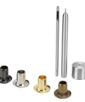 Hardcore 2mm Plated Copper Grommets Kit With 800 Legit Eyelets And Easy Install Tools In A Kickass Storage Box tools and assorted grommets.