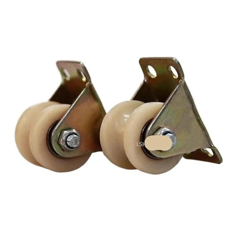 Single Nylon Groove Roller Wheel For Sliding Barn Doors Linear Track Pulley, 80mm, durable, for cabinets and closets.