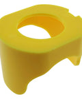 30mm Plastic Emergency Stop Button Protective Cover with Two Feet Guard for Push Switch Yellow Shield for Industrial Panels