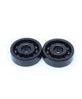 Premium High Performance 6206 Full Ball Bearing 30X62X16MM shown from the front, featuring a solid black build for heavy duty use.