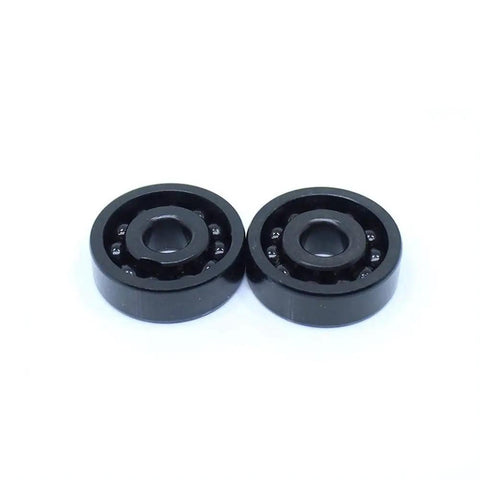 Premium High Performance 6206 Full Ball Bearing 30X62X16MM shown from the front, featuring a solid black build for heavy duty use.