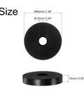 Tough As Nails Rubber Spacers 60 mm Outer By 15 mm Inner With 10 mm Anti Vibration Bushings, measuring with size details.