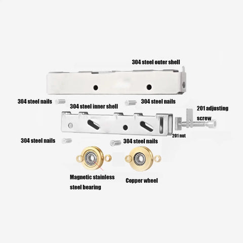 Built Tough Window Pulley Replacement Featuring Super Smooth Nylon Rollers Rust Resistant Rolling For Double Track Sliders with 304 steel parts