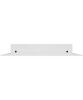 Front view of Dope 16x10 Modern AC Vent Cover White For Ceilings Walls And Floors Slick Linear Slot Diffuser Grille Easy Mount