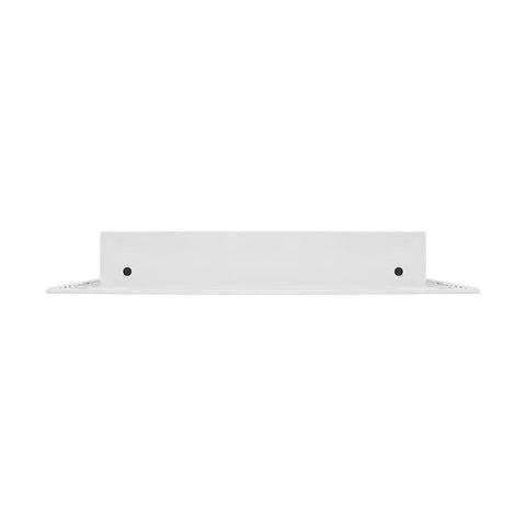 Front view of Dope 16x10 Modern AC Vent Cover White For Ceilings Walls And Floors Slick Linear Slot Diffuser Grille Easy Mount