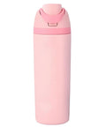 Insulated Stainless Steel Water Bottle With Built-In Straw, Leak-Proof Seal, BPA-Free, Perfect For Sports And Travel, Pink Color, Durable