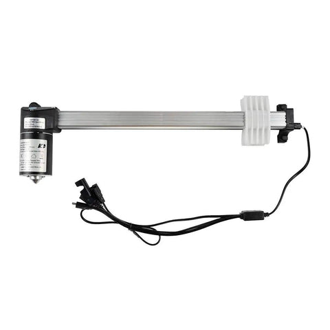 KDPT007-100 heavy duty actuator kit for recliners, includes motor, aluminum rail, and wiring for chair lift action.