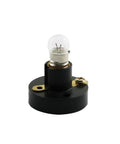 Pack Of Ten Heavy Duty E10 Mini Bulbs Featuring Slick Screw Bases Emitting A Sweet Warm Yellow Ray At 1.5 Volts with black base
