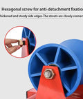 Rock Solid PE Pipe Roller Support Wheel 20 To 315 mm Heavy Duty Pipeline Sliding Tool with hexagonal screw fixation.