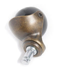 Smooth Gliding Antique Bronze PP Caster Wheels 4 Pack Swivel Ball Casters For Gaming Chairs Tables And Home Furniture Low Pile Carpet Solid Build Top Shelf Replacement Setup close-up view of bronze ball caster with black shell
