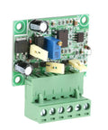 Pro Grade Frequency To Voltage Converter Module Turns 0 To 10 KHz Pulses Into 0 To 10 V Analog Signal With Isolation For PLC And Motion Control Systems Built For Tight Precision And Reliable Industrial Automation green PCB with screw terminal