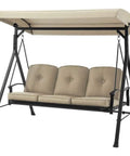 Replacement Canopy For Belden Park Swing Version I 76 Inch By 48 Inch Beige 350 Denier Polyester Fits Model RUS498X Only