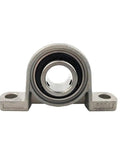 Heavy Duty Spherical Roller Bearing Housing With Zinc Alloy Construction And Rubber Seals For Low Friction Performance, front view.