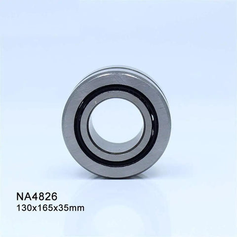 Top Shelf High Speed Needle Roller Bearing NA4826 130X165X35MM With Solid Collar And Inner Ring, front view, precision machined.