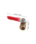 Tough As Nails Four Inch Mini Ball Valve With Slick Lever Handle and Versatile Male Female Threaded Ends for Zero Hassle Pneumatic Plumbing and Garden Hose Setup on Any Daily Driver or Backyard Rig.