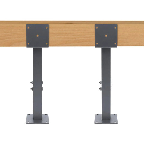 Heavy Duty Adjustable Roof Riser Brackets Kit For Pergola Gazebo And Patio Premium Steel wood beam support braces mounted.