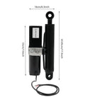 Tough As Nails DC 12V Hydraulic Motor paired with Heavy Duty Electric Linear Actuator, 17 inch height for home workshop projects.
