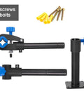 Wall Mount Bike Repair Stand With Telescoping Height From 18.9 to 27.2 Inches, 360 Degree Rotating Clamp For 16 to 29 Inch Bikes, mounting hardware.