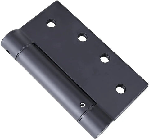 Straight Up Self Closing Door Hinges 3 Pack Matte Black 4 By 4 Inch For Residential Interior Setup close up view of hinge