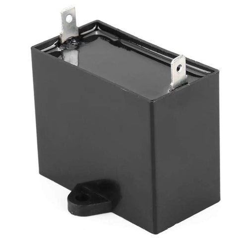 Top Shelf Heavy Duty CBB61 Style Run Capacitor 24 Microfarad 450 Volt AC, black casing for portable generators and diesel engines.
