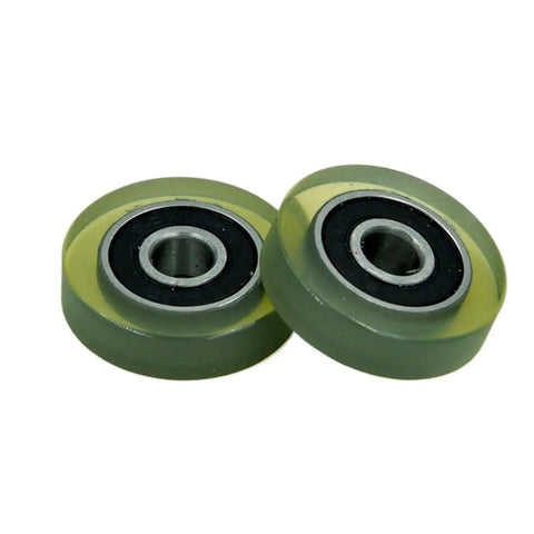 Polyurethane Covered Bearing Set 6x24mm 4 Pack Shaft 6mm Urethane Shield Ball Bearings Sealed Design No Grease Needed
