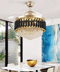 Slick Modern Invisible Ceiling Fan Light Combo Featuring Hella Bright Led Bulbs in a living room setting.
