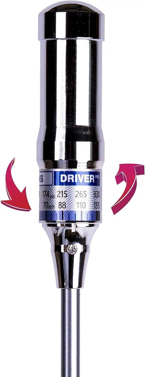Close-up of Game Changing Golf Swing Trainer For Distance Tempo Rhythm And Accuracy To Boost Club Head Speed Warm Up And Consistency