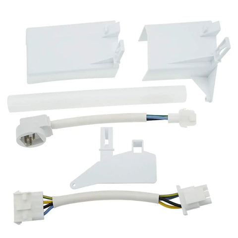 Ice Maker Kit For GE Refrigerators Complete Ice Maker Assembly With End Mounted Fill Cup Power Cords 4 And 6 Pin Connectors