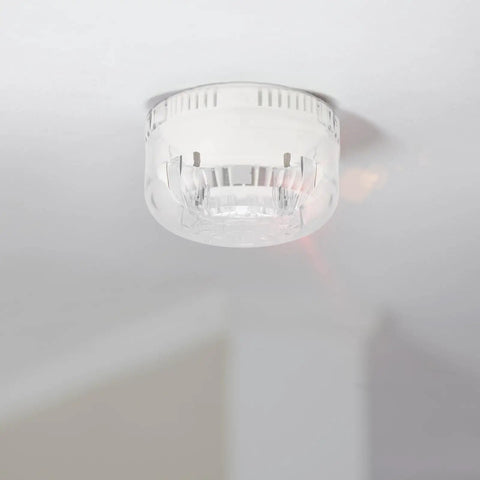 Effortless Detector Removal Head Replacement Cup For Smooth Smoke Alarm Swaps And Secure Mounting, clear design on ceiling