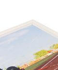 Fresh White Wooden Photo Frame 8X12 Inch ready to hang, showcasing clear glass and crisp angle display for sports photo.