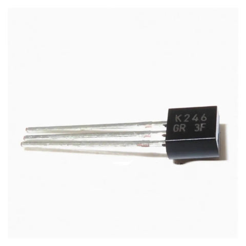 10 Pack MOSFET Transistors Bundle Featuring 2SK30A 2SK117 2SK170 2SK246 And 2SJ103 In TO92 Package Built For Solid Voltage Regulation And Fast Response For Your DIY Builds And Everyday Electronics Projects, TO-92 transistor close-up