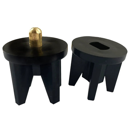 Premium Universal Replacement Clutch Plugs For Indoor Outdoor Roller Blinds And Window Shades Black 28mm Tube Connector set with black finish.