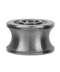 U Shaped Track Roller Bearing Featuring Groove Pulley Design And Heavy Duty Sliding Wheels for smooth operation, 8x22.5x14.5 mm.